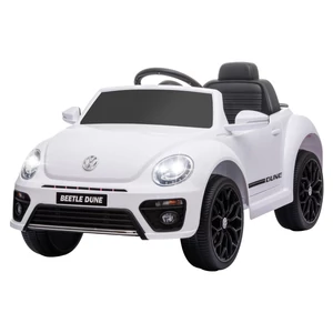 Elektromos kisautó , VW Beetle, 3-5 km/h, távirányítóval és zenével , fehér - AIYAPLAY 