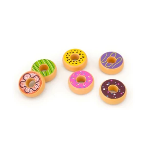 Sütemény készlet, fánkok-  fából