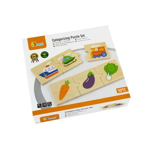 Készségfejlesztő puzzle (kategória csoportosító)