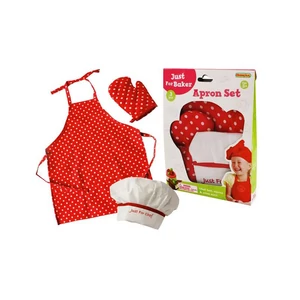 Szakács szett (piros), kötény