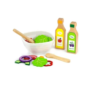 Játék salátakészlet - fából készült