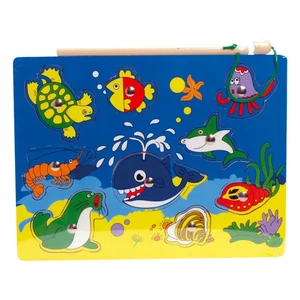 Mágneses horgász-puzzle (teknősbékás)