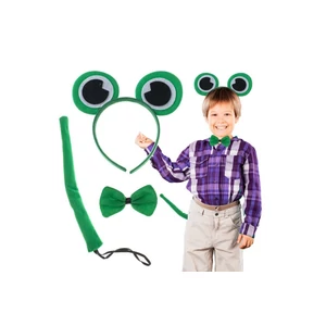 Béka farsangi jelmez szett - fejpánt, csokornyakkendő, farok