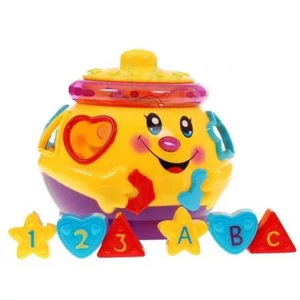 Kacagj és Fejlődj Sütifaló kincsesbödön -formabedobó -sárga