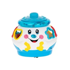 Kacagj és Fejlődj Sütifaló kincsesbödön -formabedobó -fehér