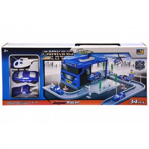 Garázs parkoló készlet , rendőrségi autó