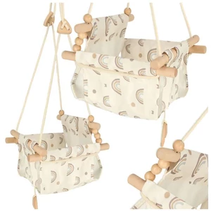 Hinta - anyaga fa és szövet - szivárvány mintákkal