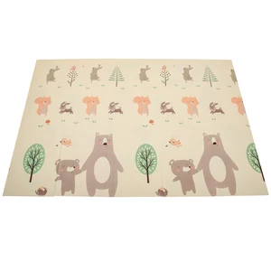 Kétoldalas hab játszószőnyeg sün és medve mintával  150X195cm Kétoldalas hab játszószőnyeg sün és medve mintával  150X195cm