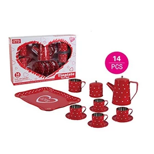 Tin Plate tea szett fém játék edénykészlet Tin Plate tea szett fém játék edénykészlet