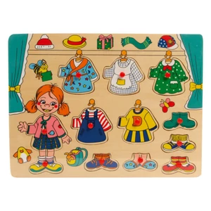 Fogantyús öltöztetős puzzle (lányos)