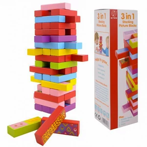 3 játék 1-ben (jenga, dominó, memória) 3 játék 1-ben (jenga, dominó, memória)