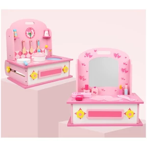 Gyermek sminkasztal és kiskonyha egyben - fából