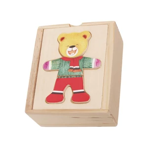 Öltöztethető mini macifiú puzzle Öltöztethető mini macifiú puzzle