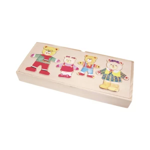 Öltöztethető maci család 4-es puzzle Öltöztethető maci család 4-es puzzle