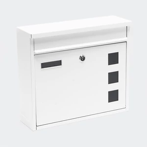 Lépcsőházi postaláda fehér , Braga. Kulcssal zárható lenyíló ajtó.