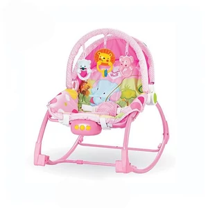 Rezgő, zenélő baba pihenőszék rózsaszín Rezgő, zenélő baba pihenőszék rózsaszín
