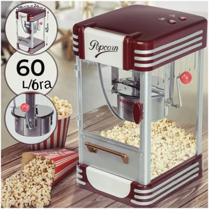 Retro popcorn gép - profi pattogatott kukorica készítő 60 l/óra kapacitás