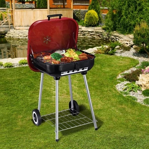 Faszenes grillkocsi fedéllel Faszenes grillkocsi fedéllel
