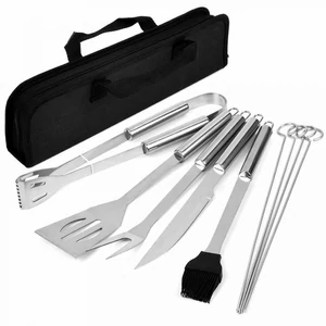 9 részes grill eszköz készlet ajándék táskával 9 részes grill eszköz készlet ajándék táskával
