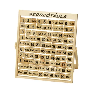 Szorzótábla -fából Szorzótábla -fából