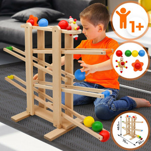 Játék golyópálya fából