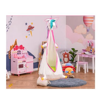 Gyermek csepphinta - Unikornis fészek párnával , 70 x 150 cm