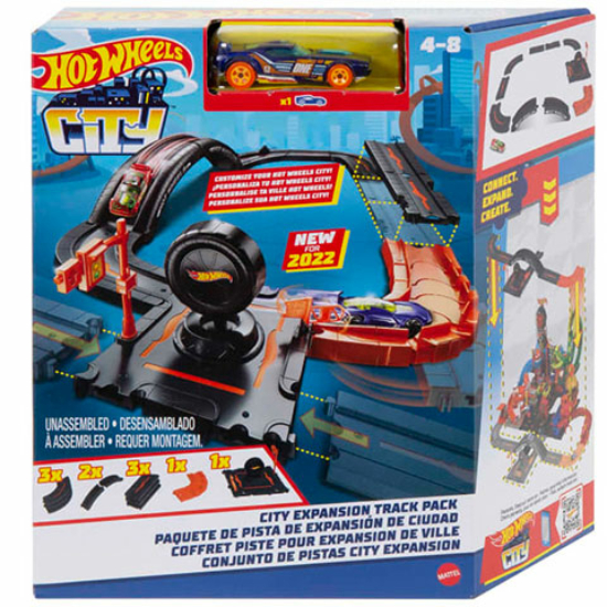 Hot Wheels City pályacsomag kisautóval - Mattel
