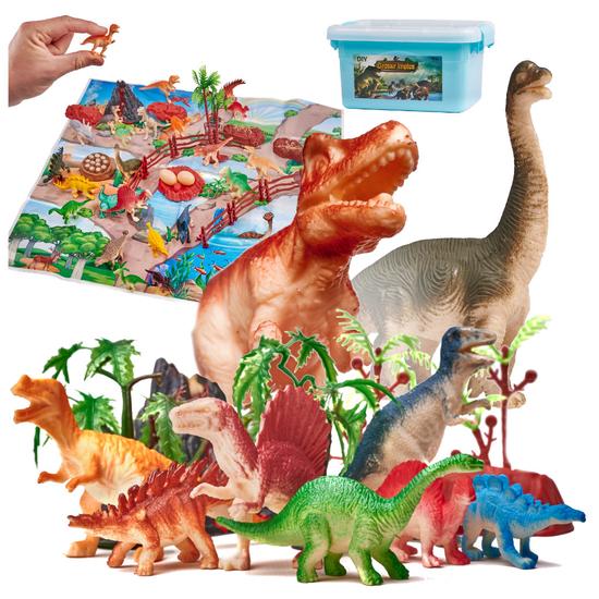 Dinoszauruszok és kellékek szett - 83 db -os