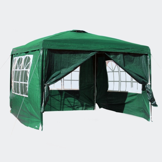 Kerti sátor zöld színben 3x3 méteres