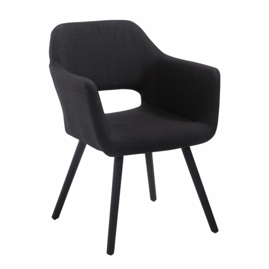 Auckland szövet látogató szék, fotel több színben - fekete színű lábakkal