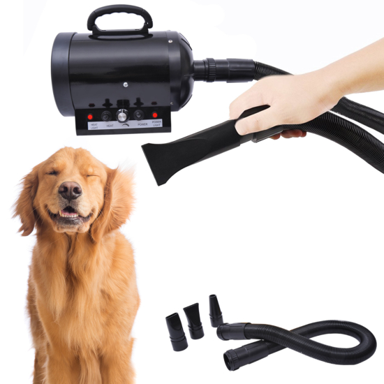 Kutya szárítógép, kutya hajszárító – 2400 W, 3 színben, 3 fejjel - PawHut®