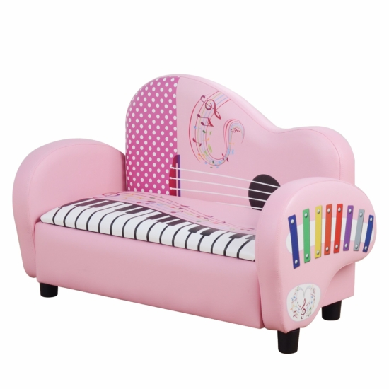 Music rózsaszín kanapé gyerekeknek