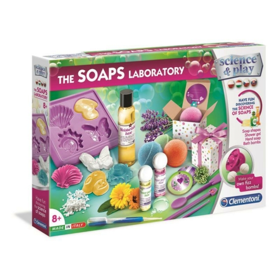 Illatos szappan készítő szett gyerekeknek - Clementoni Soap Laboratory