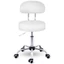Háttámlás kozmetikai forgószék 8 féle színben - Praxi - Fehér