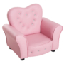 Kép 5/5 - Gyerek mini fotel, szív alakú, rózsaszín - Hercegnő