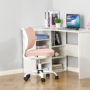 Kép 2/5 - Emma ergonómikus irodai szék - rózsaszín