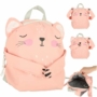 Kép 1/5 - Különleges hátizsák cica  - kisiskolások és ovisok részére - rózsaszín színben