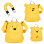 Kép 3/5 - Különleges hátizsák oroszlán  - kisiskolások és ovisok részére - sárga színben