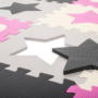 Kép 3/6 - Habszivacs játszószőnyeg rózsaszín-szürke színben 36 elemes