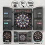 Kép 2/6 - Physionics® elektronikus darts -  több mint 100 játékváltozat , 12 darts, 100 tartalék hegy,  tápegység , legfeljebb 16 játékos , 3 modell - LED kijelzős darts