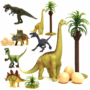 Kép 1/4 - Dinoszauruszok és kellékek szett - 14 db -os