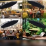 Kép 7/14 - Függő napernyő 3 m átmérő - 5 színben - Barna