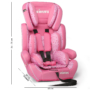 Kép 3/7 - Autós gyerekülés 9-36 kg rózsaszín színben kislányoknak - KIDUKU® méretek.