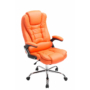 Kép 45/64 - Nagy teherbírású főnöki fotel narancssárga színben - Tor 150 kg