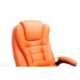 Kép 48/64 - Nagy teherbírású főnöki fotel narancssárga színben - Tor 150 kg