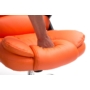 Kép 50/64 - Nagy teherbírású főnöki fotel narancssárga színben - Tor 150 kg