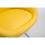 Kép 59/66 - Miami design bárszék élénk sárga színű műbőr kárpit