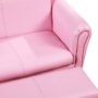Kép 7/9 - "Liza" Gyermek kanapé , fotel lábtartóval rózsaszín színben
