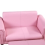 Kép 8/9 - "Liza" Gyermek kanapé , fotel lábtartóval rózsaszín színben