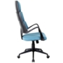 Kép 14/18 - Vince ergonómikus irodai szék kék-fekete színben, lenvászon kárpittal.